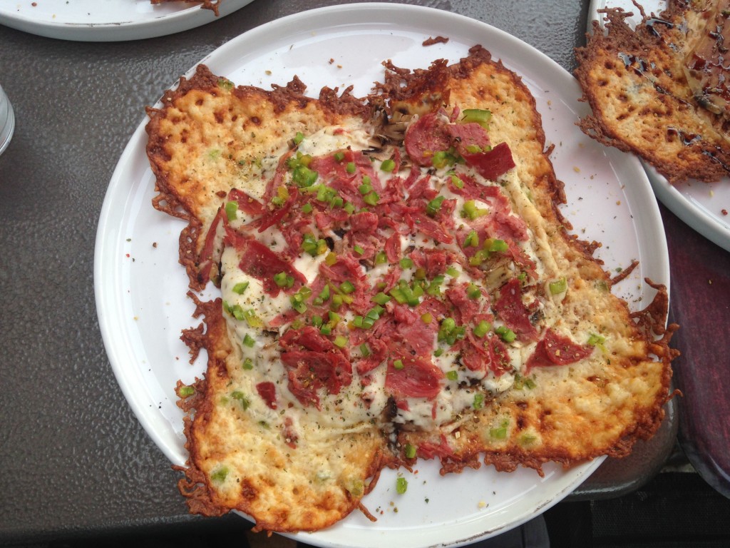 Pizza served at La Pizzaio in Quebec City