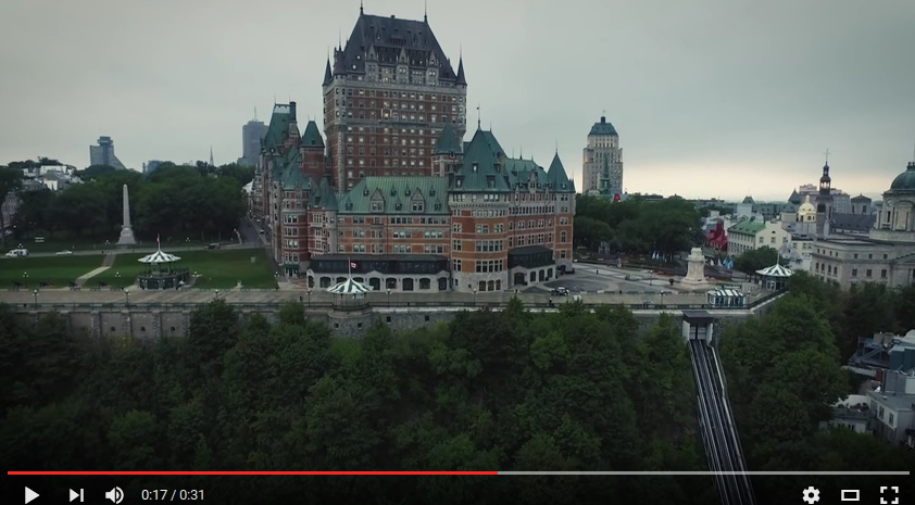 Aerial view of Quebec City