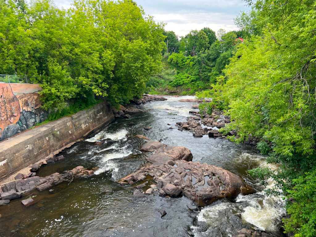 St. Lawrence River scenery near Quebec City spa destinations