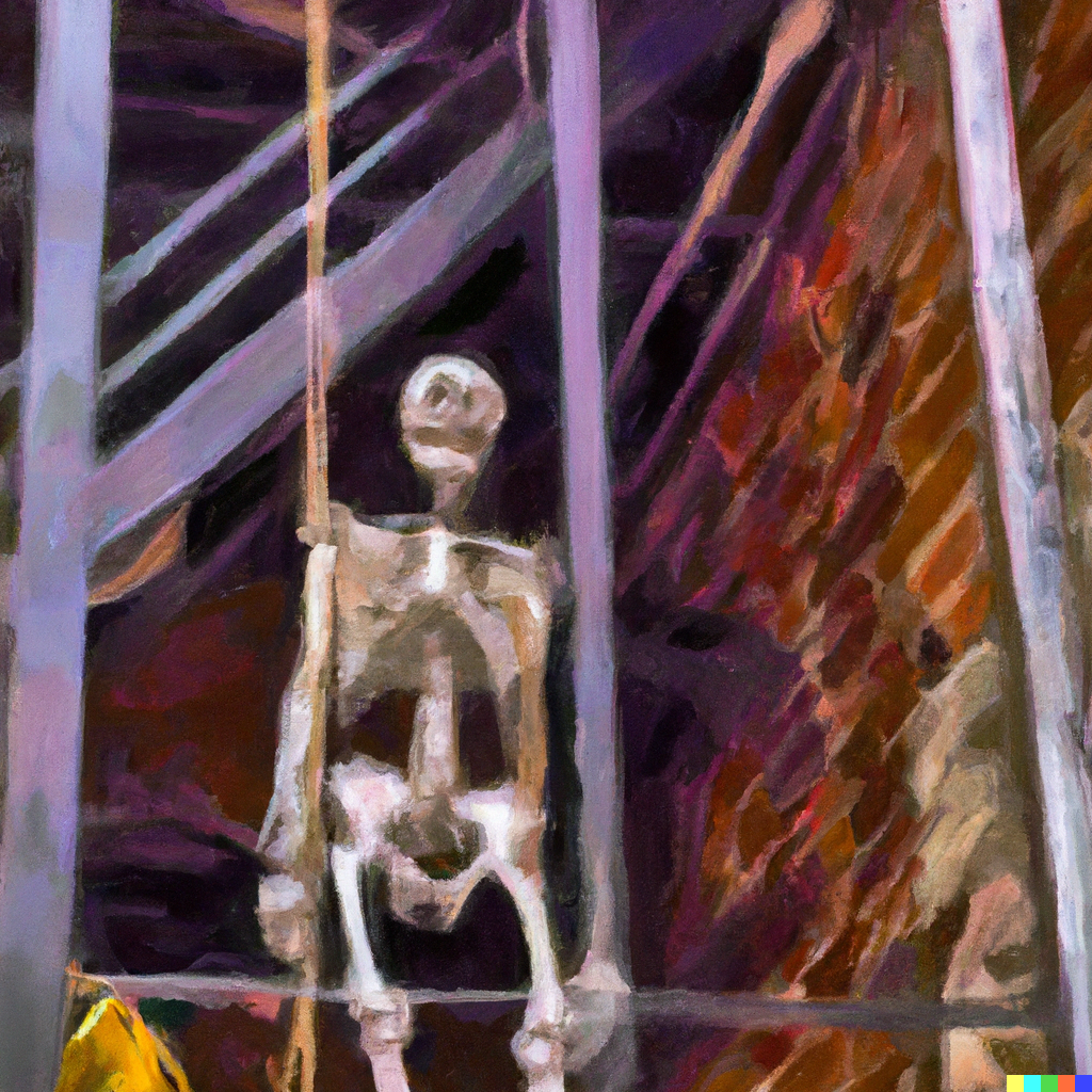Artistic depiction inspired by the legend of La Corriveau