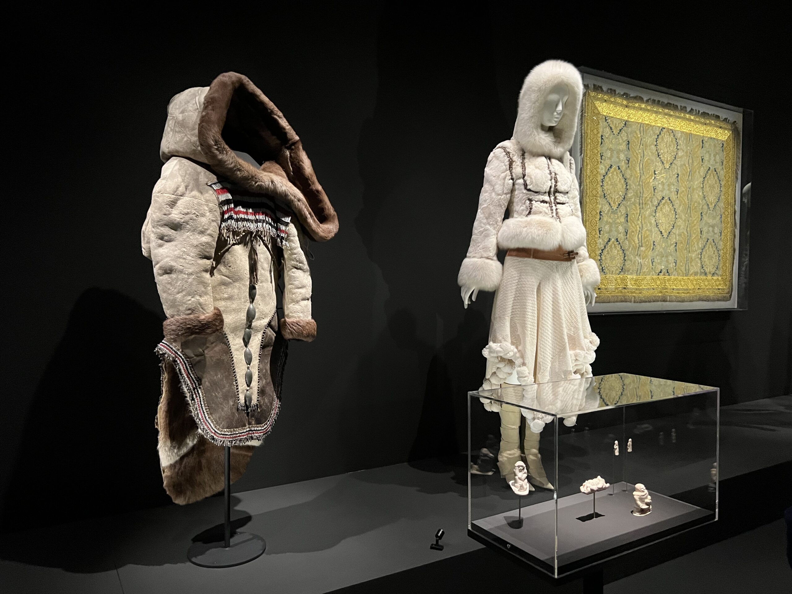 Alexander McQueen exhibition display at the MNBAQ in Quebec City