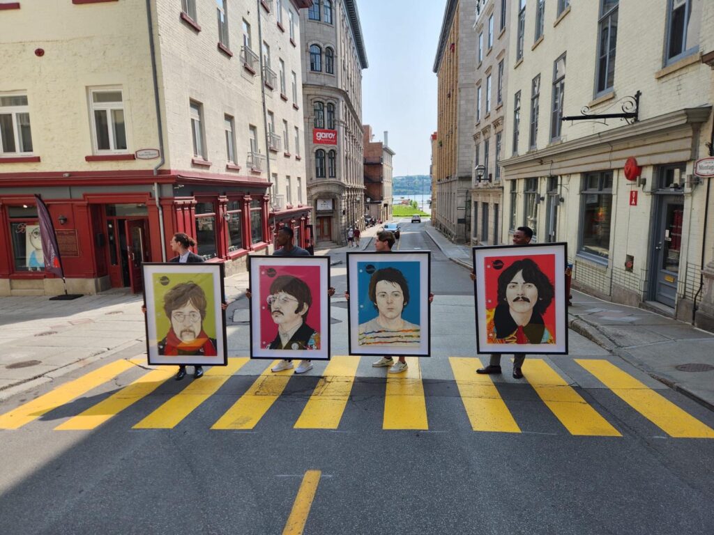Beatles Crossing artwork by Sébastien Larochelle in Quebec City