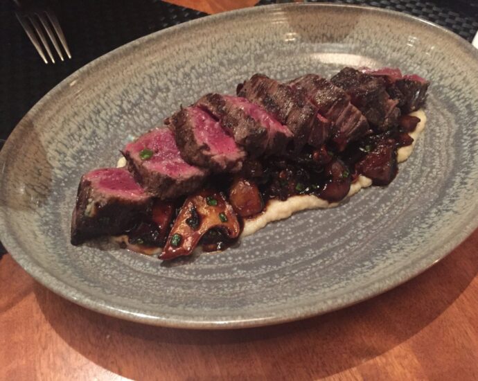 Steak at a Quebec City restaurant