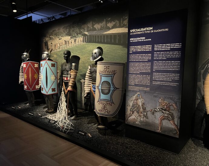 Gladiators exhibition at Musée de la civilisation