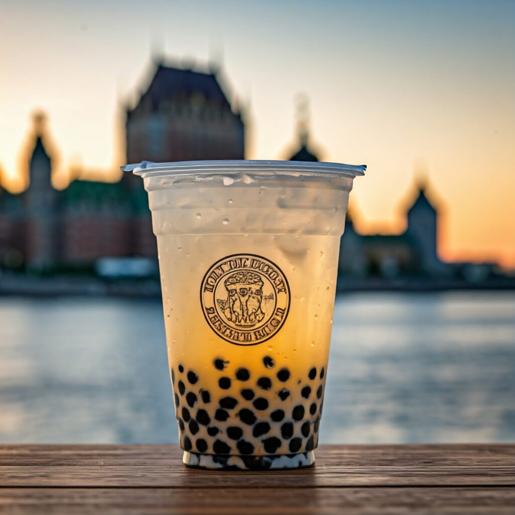 Illustration representing the 2024 Bobba bubble tea controversy