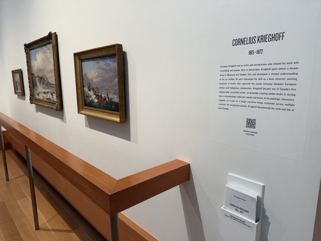 Cornelius Krieghoff paintings on display at the Art Gallery of Ontario in Toronto