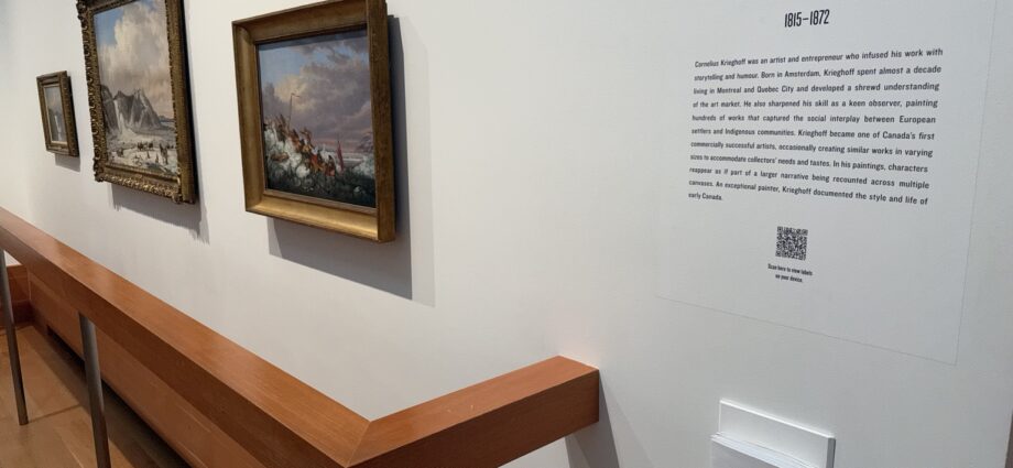 Cornelius Krieghoff paintings on display at the Art Gallery of Ontario in Toronto