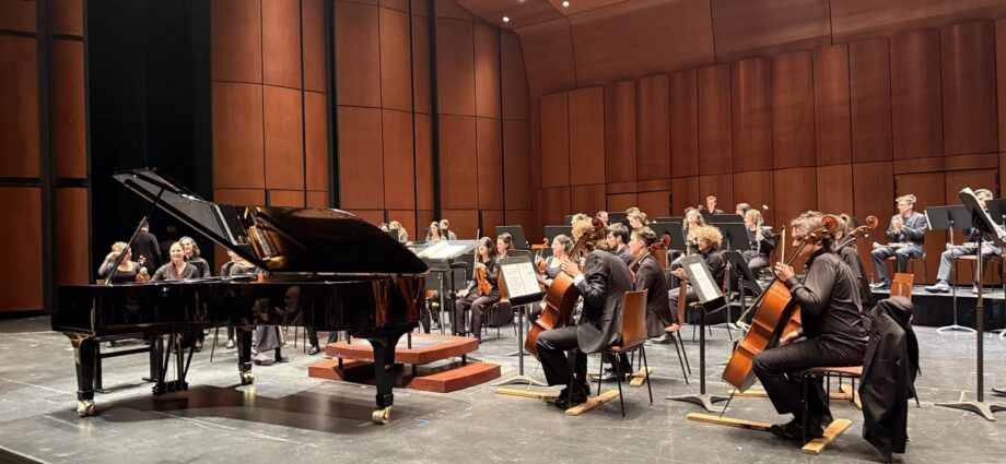 Orchestre symphonique du Conservatoire performing onstage at Grand Théâtre de Québec