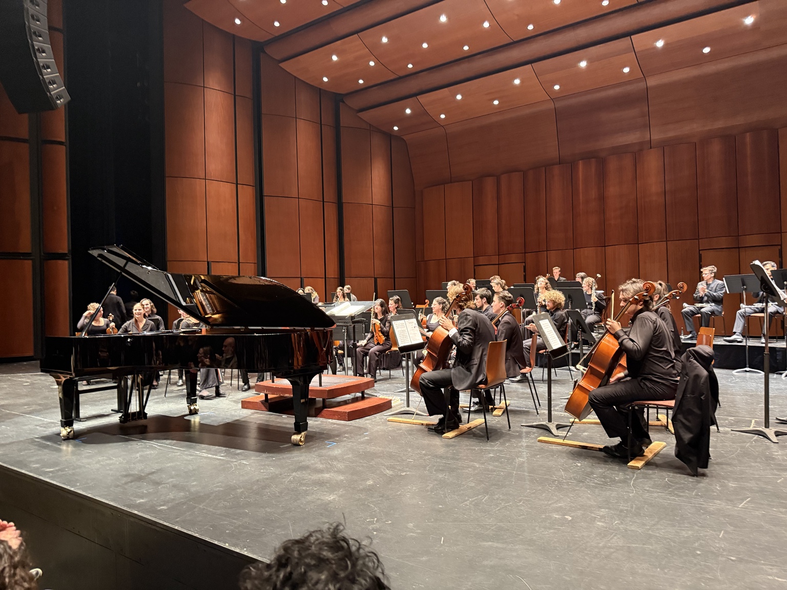 Orchestre symphonique du Conservatoire performing onstage at Grand Théâtre de Québec